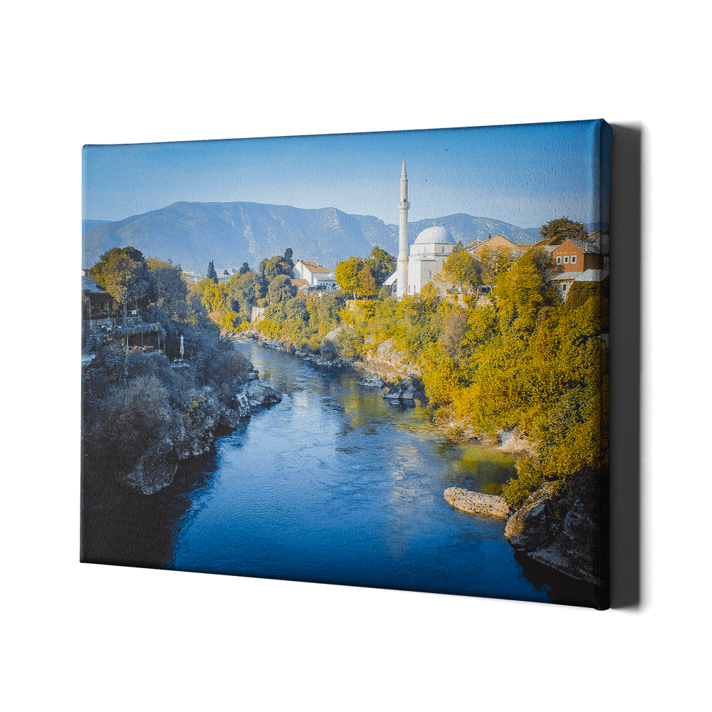 Mosquée Koski Mehmed-pacha depuis le pont Stari Most